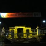 プランバナンン(Prambanan)寺院群を眺めながらの食事